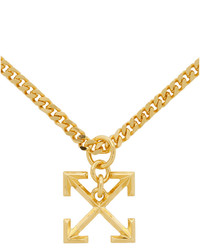 Off-White Gold Arrows Necklace