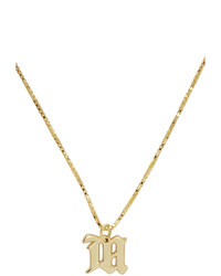 Misbhv Gold Logo Necklace