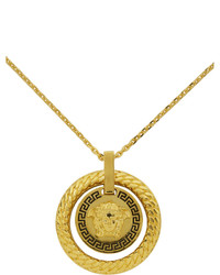 Versace Gold Medusa Coin Necklace