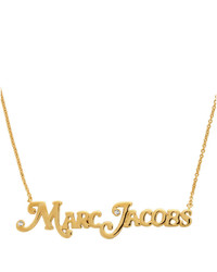 Marc Jacobs Gold New York Magazine Edition The Nameplate Pendant Mj Necklace