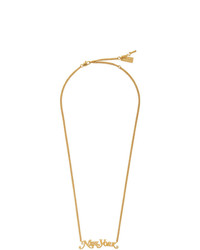 Marc Jacobs Gold New York Magazine Edition The Nameplate Pendant Ny Necklace