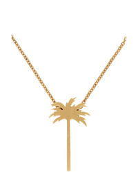Palm Angels Gold Palm Tree Necklace