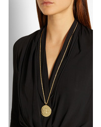 Kenneth Jay Lane Gold Plated Pendant Necklace