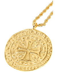 Kenneth Jay Lane Gold Plated Pendant Necklace