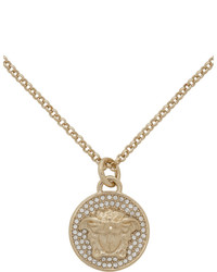 Versace Gold Small Medusa Coin Necklace