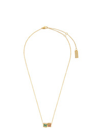 Marc Jacobs Gold The Toy Blocks Pendant Necklace