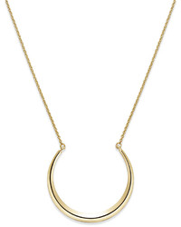 Lauren Ralph Lauren Gold Tone Crescent Pendant Necklace