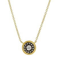 Freida Rothman Hamptons Nautical Button Pendant Necklace