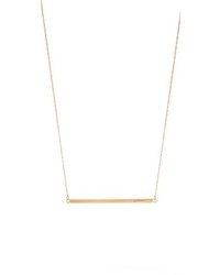 Jennifer Zeuner Jewelry Horizontal Bar Necklace With Diamond