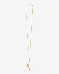 Jennifer Zeuner Jewelry Jennifer Zeuner Skylar Diamond Detail Crescent Moon Pendant Necklace