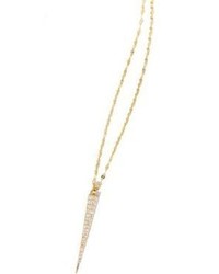 Lana Jewelry Expose Spike Diamond 14k Yellow Gold Pendant Necklace
