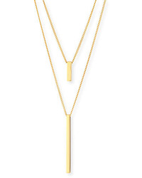 Jules Smith Designs Jules Smith 14k Gold Plated Double Strand Pendant Necklace