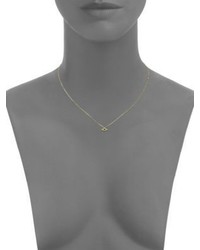 Ila Luciana Diamond 14k Yellow Gold Pendant Necklace