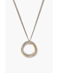 MICHAEL Michael Kors Michl Kors Statet Brilliance Long Pendant Necklace Gold Silver Rose Gold Clear