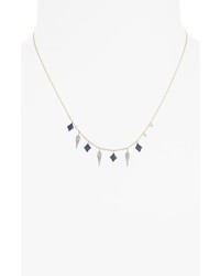 Meira T Miera T Diamond Sapphire Charm Necklace