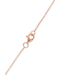 Andrea Fohrman Mini Crescent 18 Karat Gold Diamond Necklace