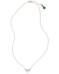 Shashi Pave Wing Pendant Necklace