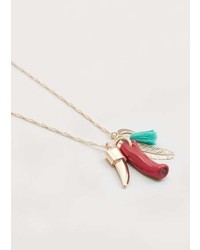 Violeta BY MANGO Pendant Chain Necklace