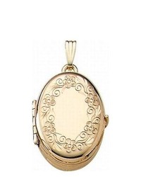 PicturesOnGold 14k Yellow Gold Oval Four Photo Locket