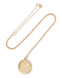 Brooke Gregson Pisces 14 Karat Gold Diamond Necklace