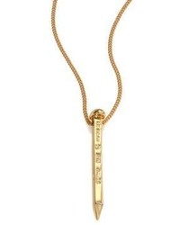 Giles & Brother Railroad Spike Long Pendant Necklace