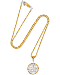 Buccellati Ramage 18 Karat Yellow And White Gold Diamond Necklace