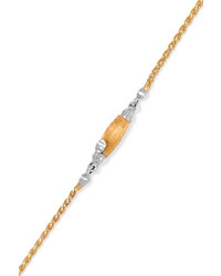 Buccellati Rombi 18 Karat Yellow And White Gold Diamond Necklace