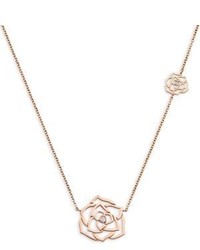 Piaget Rose Dentelle Diamond 18k Rose Gold Pendant Necklace