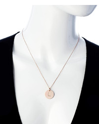 Nashelle Rose Gold Initial Pendant Necklace