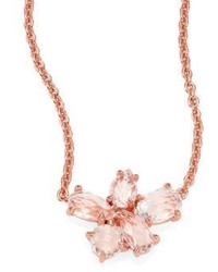 Ippolita Rose Rock Candy Clear Quartz Cluster Pendant Necklace