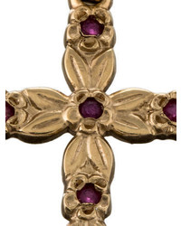 Ruby Cross Pendant