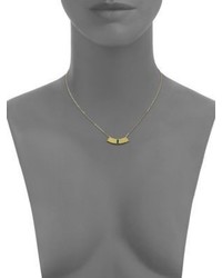Ila Sabella Emerald 14k Yellow Gold Pendant Necklace