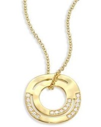 Ippolita Sensotm Staggered Diamond Pave 18k Yellow Gold Pendant Necklace