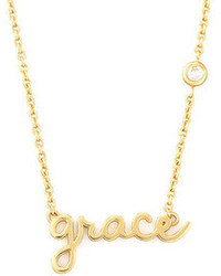 Shy By Se Grace Pendant Bezel Diamond Necklace