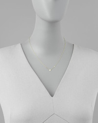Shy By Se Heart Bezel Diamond Pendant Necklace