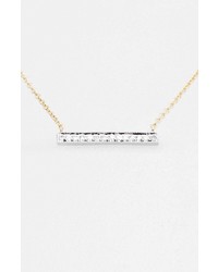Dana Rebecca Designs Sylvie Rose Medium Diamond Bar Pendant Necklace