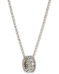 Roberto Coin Symphony Collection 18k Princess Diamond Pendant Necklace