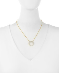 Turner Tatler 14k Gold Diamond Crescent Necklace