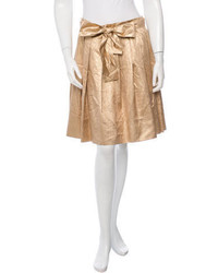 Chloé Silk Pleated Skirt