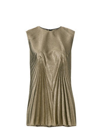 Gold Pleated Tank