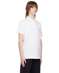 VERSACE JEANS COUTURE White V Emblem Polo