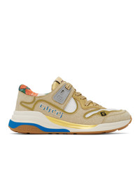 Gold Print Athletic Shoes