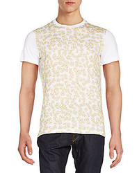 Gold Print Crew-neck T-shirt