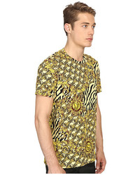 Versace Jeans All Over Baroque Tiger Print T Shirt
