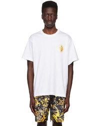 VERSACE JEANS COUTURE White Bonded T Shirt