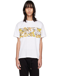 VERSACE JEANS COUTURE White Paneled T Shirt