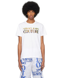 VERSACE JEANS COUTURE White Print T Shirt