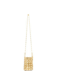 Paco Rabanne Gold Mini Iconic Chain Bag