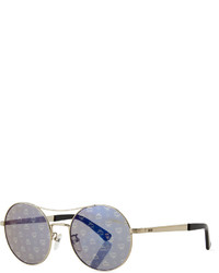 MCM Holographic 3d Visetos Round Sunglasses