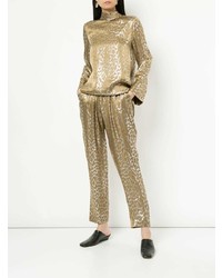 Layeur Metallic Tapered Trousers